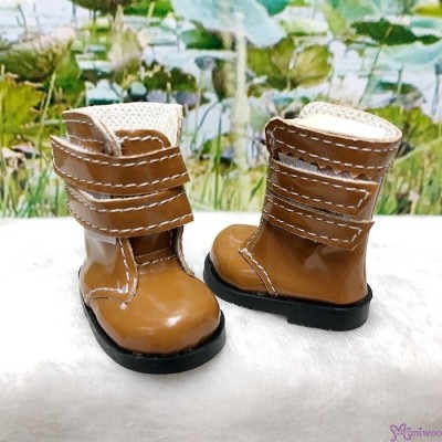 SHU073BRN Yo-SD 1/6 bjd Doll Shoes Double Strap Boots Brown SHU073BRN Yo-SD 1/6 bjd Doll Shoes Double Strap Boots Brown